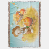 Niedlicher Bauer Hund mit Pumpkin Decke (Vorderseite Vertikal)