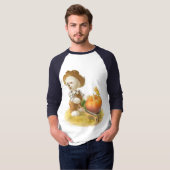 Niedlicher Bauer Hund mit Pumpkin T-Shirt (Vorne ganz)