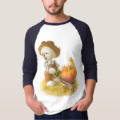 Niedlicher Bauer Hund mit Pumpkin T-Shirt (Vorderseite)