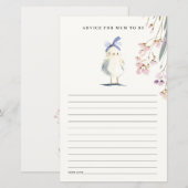 Niedlicher Bauernhof für Hühnchen - Florale Gesche (Vorne/Hinten)