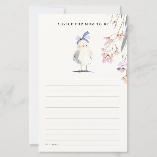 Niedlicher Bauernhof für Hühnchen - Florale Gesche (Vorderseite)