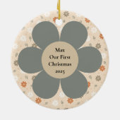 Niedlicher Bauernhof Keramik Ornament (Hinten)