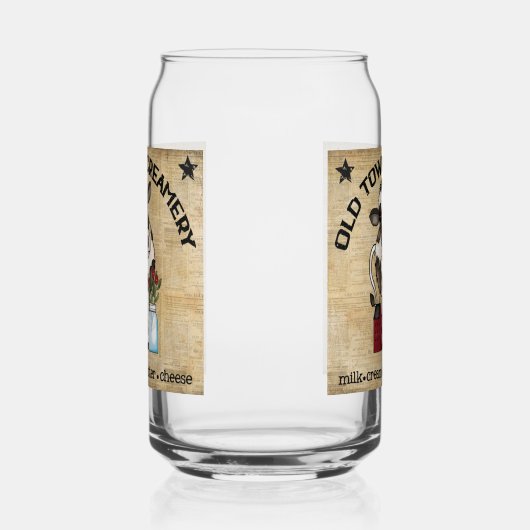 Niedlicher Bauernhof mit alten Bäckereien Dosenglas (Links)