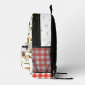 Niedlicher Bauernhof | Monogramm Bedruckter Rucksack (Rechts)