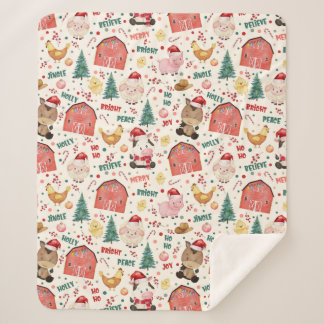 Niedlicher Bauernhof Weihnachtswasser Sherpadecke