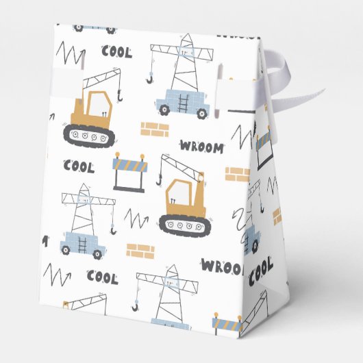 Niedlicher Baukranich Kinder jeden Geburtstag Geschenkschachtel (Rückseite)