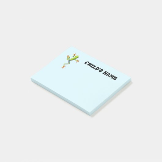 Niedlicher Baum-Frosch Post-it Klebezettel (angewinkelt)