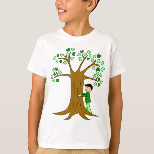 Niedlicher Baum Hugger Entwurf T-Shirt