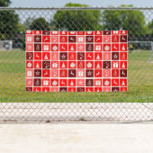 Niedlicher Baum-Rentier Banner (Insitu)