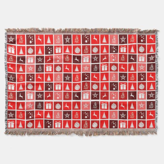 Niedlicher Baum-Rentier Decke (Vorderseite)