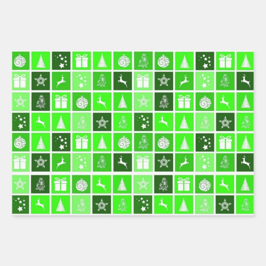 Niedlicher Baum-Rentier Geschenkpapier Set (Vorderseite 3)