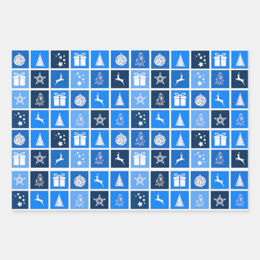 Niedlicher Baum-Rentier Geschenkpapier Set (Vorderseite 2)