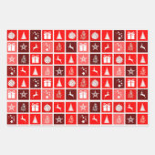 Niedlicher Baum-Rentier Geschenkpapier Set (Vorderseite)