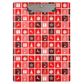 Niedlicher Baum-Rentier Klemmbrett (Vorderseite)