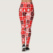 Niedlicher Baum-Rentier Leggings (Rückseite)
