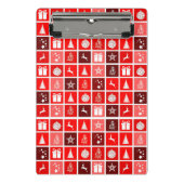 Niedlicher Baum-Rentier Mini Klemmbrett (Vorderseite)