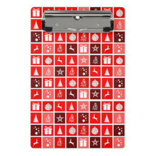 Niedlicher Baum-Rentier Mini Klemmbrett