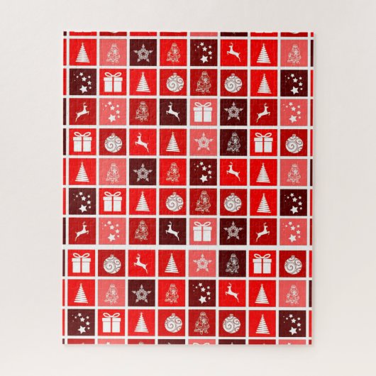 Niedlicher Baum-Rentier Puzzle (Vertikal)