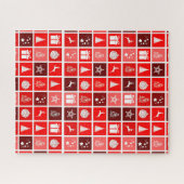 Niedlicher Baum-Rentier Puzzle (Horizontal)