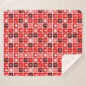 Niedlicher Baum-Rentier Sherpadecke (Vorderseite (Horizontal))