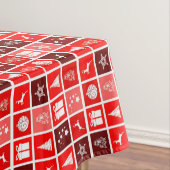 Niedlicher Baum-Rentier Tischdecke (Beispiel)