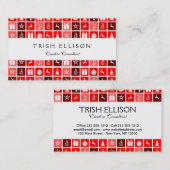 Niedlicher Baum-Rentier Visitenkarte (Vorne/Hinten)