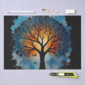 Niedlicher Baum Wasserfarbe Seidenpapier (Handwerk)