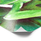 niedlicher Baumfrosch Fotodruck (Ecke)