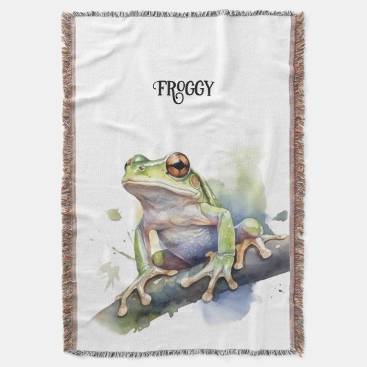 Niedlicher Baumfrosch, kundenspezifisch Decke (Vorderseite Vertikal)