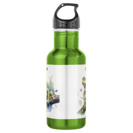 Niedlicher Baumfrosch, kundenspezifisch Edelstahlflasche