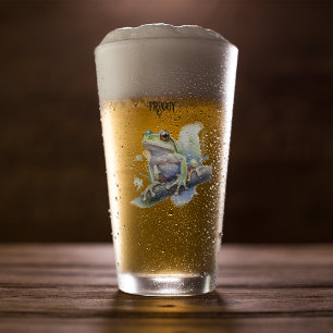 Niedlicher Baumfrosch, kundenspezifisch Glas