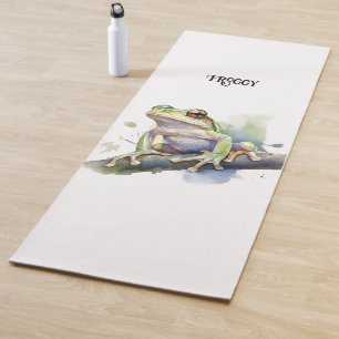 Niedlicher Baumfrosch, kundenspezifisch Yogamatte