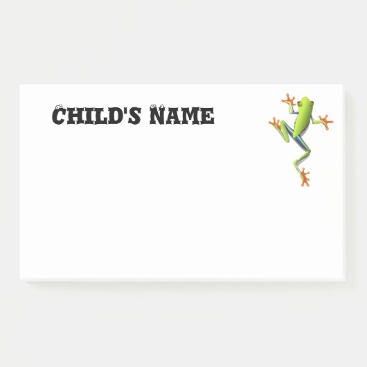 Niedlicher Baumfrosch Post-it Klebezettel (Vorderseite)