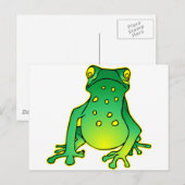 Niedlicher Baumfrosch Postkarte (Vorne/Hinten)