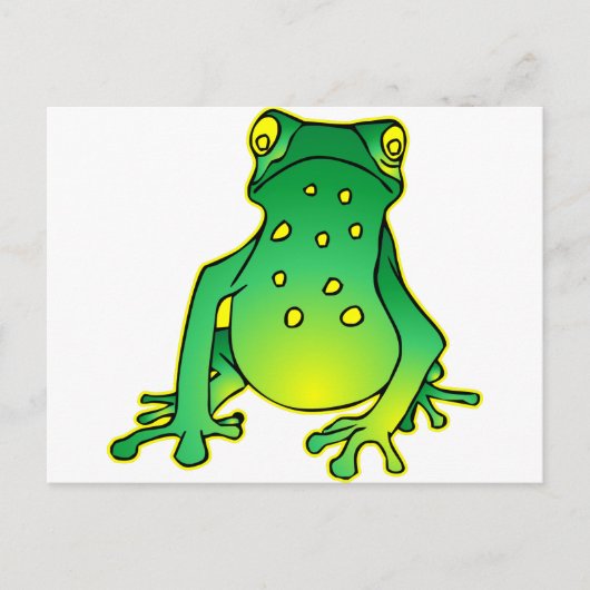 Niedlicher Baumfrosch Postkarte (Vorderseite)