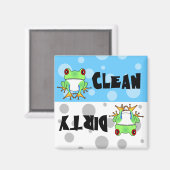 Niedlicher Baumfrosch sauber / Geschirrspüler Magn Magnet (Vorderseite/Rückseite)