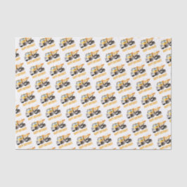 Niedlicher Baustumpf Truck Happy Birthday Seidenpapier