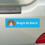 Niedlicher Beagle Autoaufkleber (Auf Auto)