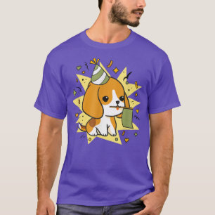 Niedlicher Beagle Baby Geburtstagsfeier Dog Owner  T-Shirt