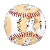 Niedlicher Beagle Baseball (Rückseite)