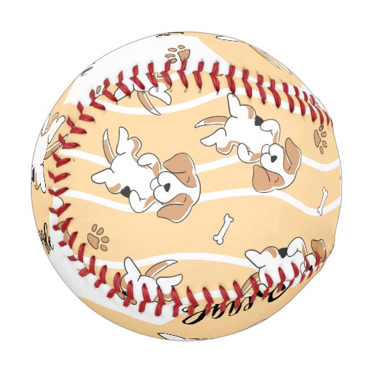 Niedlicher Beagle Baseball (Vorderseite Links)