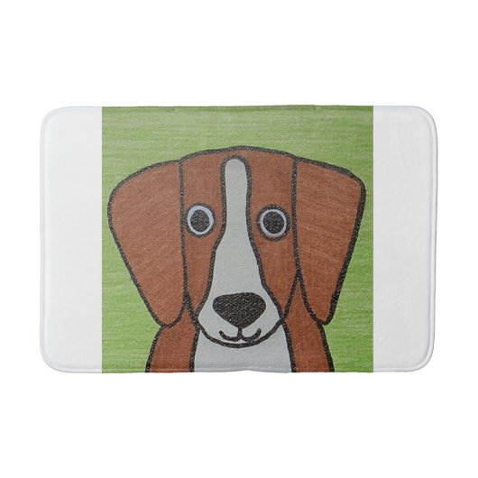 Niedlicher Beagle Bath Mat Badematte (Vorderseite)