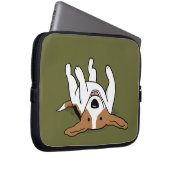 Niedlicher Beagle Cartoon Dog Laptopschutzhülle (Vorne Rechts)