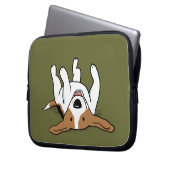 Niedlicher Beagle Cartoon Dog Laptopschutzhülle (Vorderseite Links)