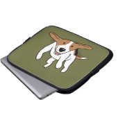 Niedlicher Beagle Cartoon Dog Laptopschutzhülle (Vorne Knopf)