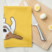 Niedlicher Beagle-Cartoon-Hundeentzückenden Handtuch (Viertel Falte)