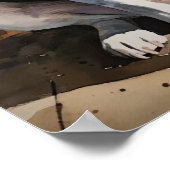 Niedlicher Beagle Dog Art Print Poster (Ecke)