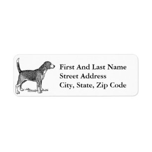 Niedlicher Beagle Eleganter Hund Zeichnend