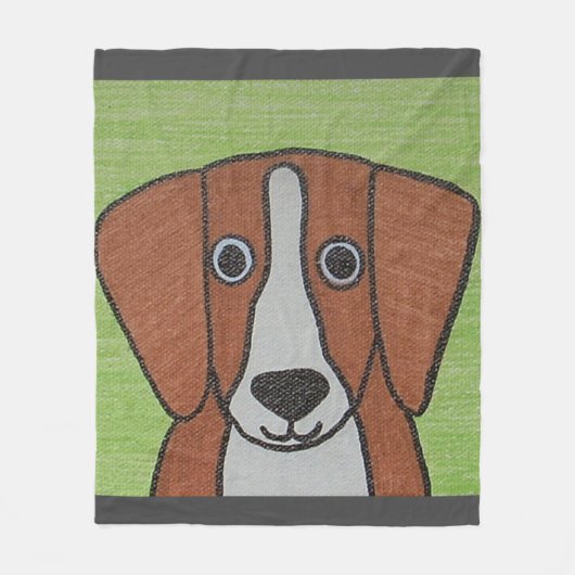 Niedlicher Beagle Fleece Blanket (Vorderseite)