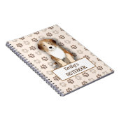 Niedlicher Beagle-Footprint Notizblock (Rechte Seite)